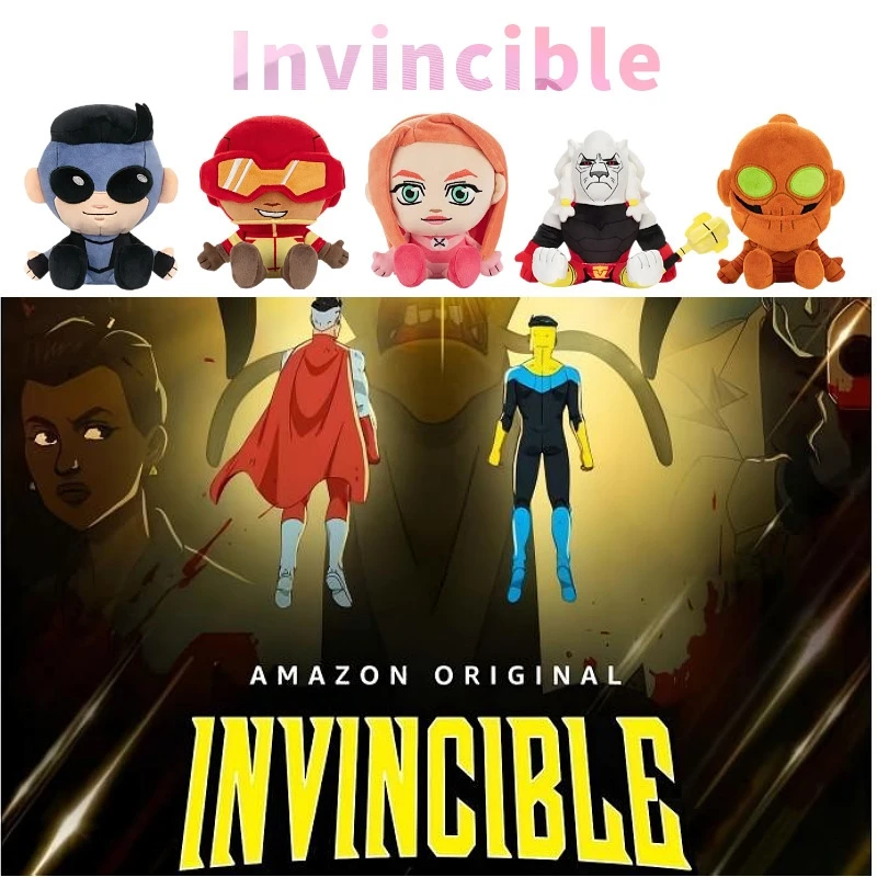 

Superhero Invincible Plush Doll Soft Stuffed Toy Cuddly Collectible Kids Teens Home Decor Party Centerpiece Christmas Gift
