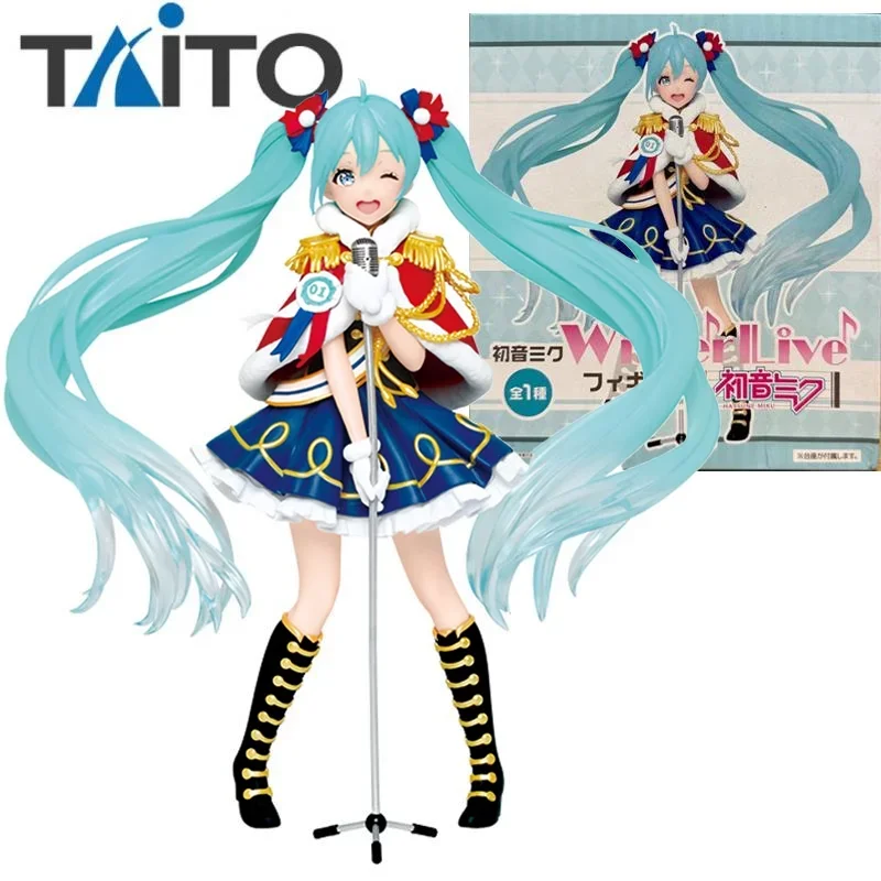 

Taito Original Winter Live Hatsune Miku Anime Action Figure Toys For Boys Girls Kids Children Birthday Gifts Collectible Model
