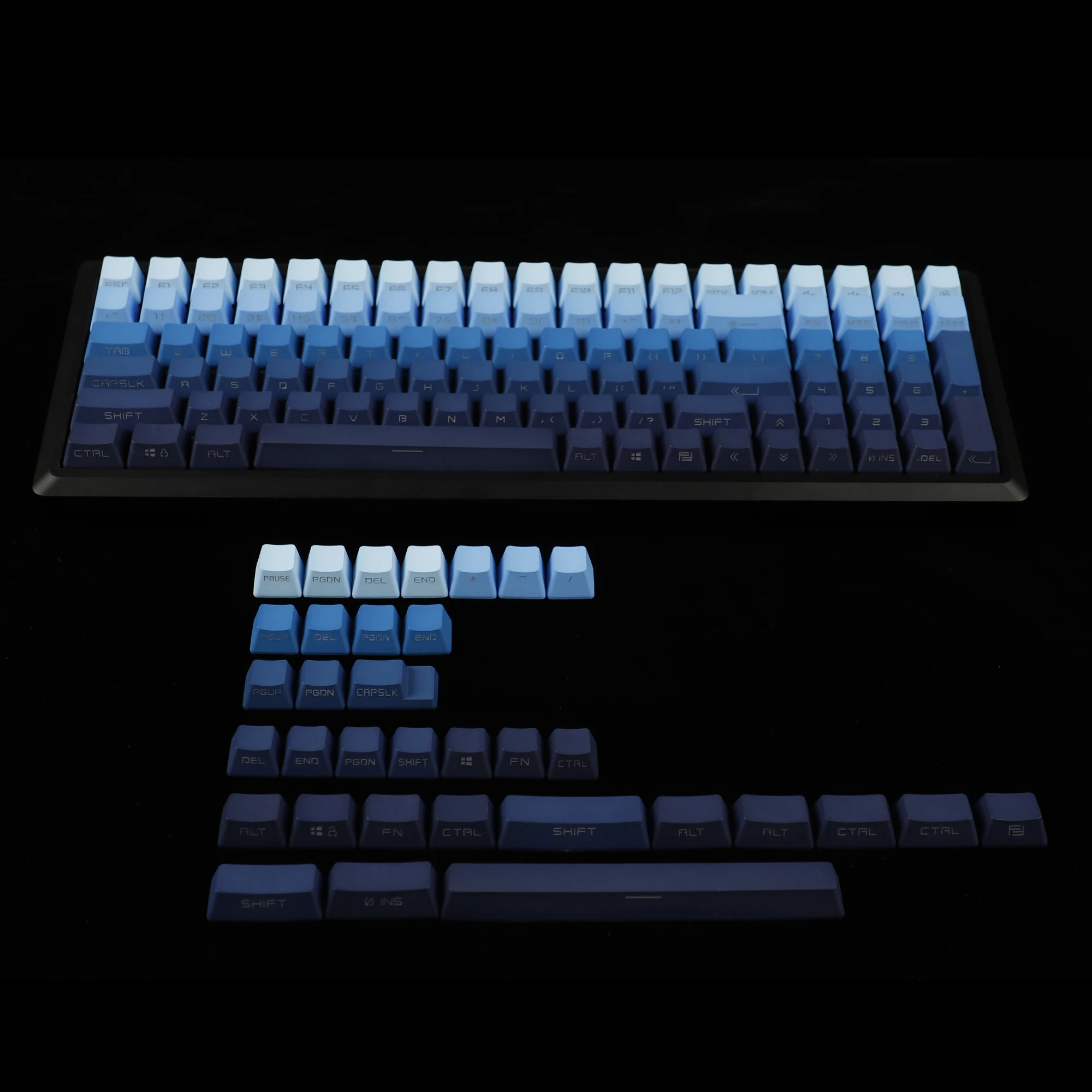 134 tasti Moonrise Sidelit Keycaps profilo OEM Double Shot per 104 87 84 68