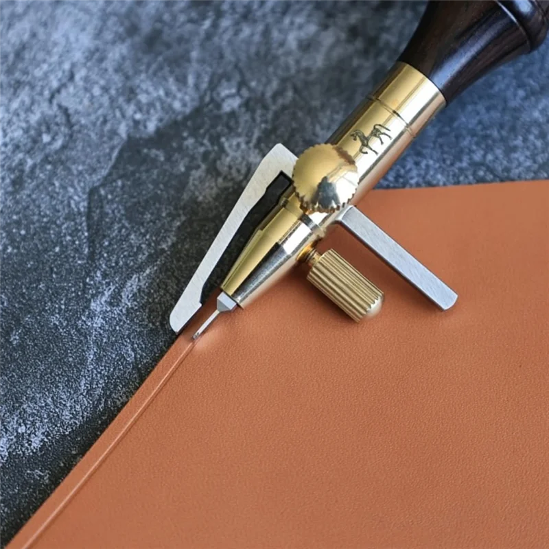 2025 Trend 6 In 1 Leather Groover Tool, With Adjustable Stitching Groover, Leather Carving Cutting Tools, Leather Working Tools