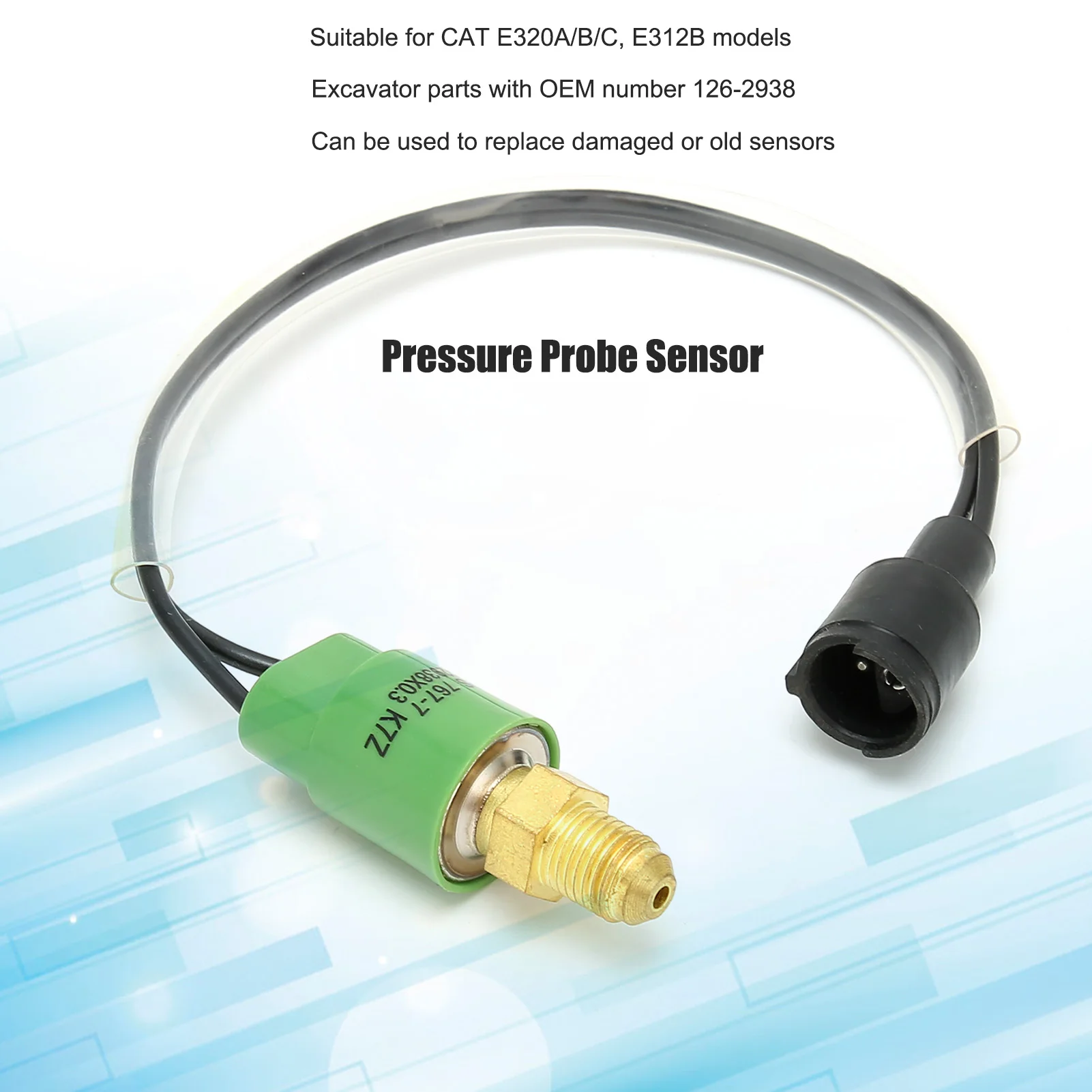 

Датчик давления TOSD-04-041 для экскаваторов с большим круглым разъемом, совместимый с CAT 126-2938, 6-36В