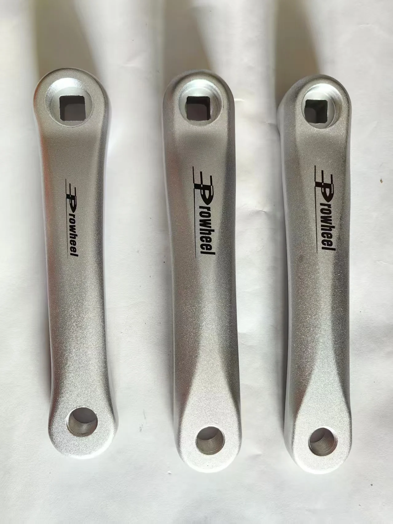 Prowheel bicycle crank arm Left 152mm 165mm 170mm Silver Square Holes for replacement
