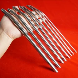 Stainless Steel Long Urethral Sounds Penis Plug,Metal Inserting into Urethra Dilator Sounding Catheter Rod,Sex Toys for Men