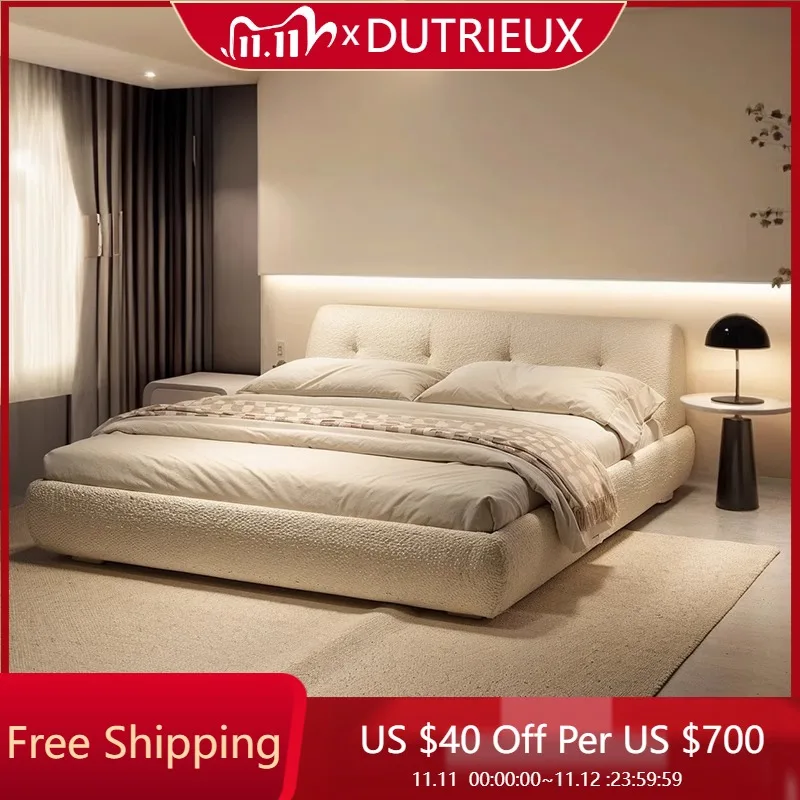 

European Modern Bed Wedding Fashionable Apartment Confortable Bed Double Master Bedroom Cama Casal King Size Bed Set Furniture