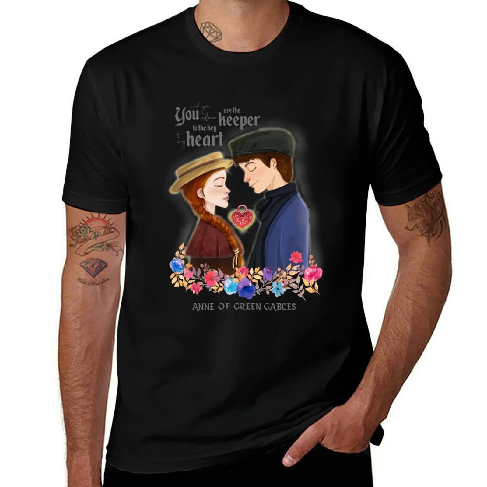 

Anne and Gilbert - Anne with an E Series - Anne of Green Gables T-Shirt Big and Tall Basic Tee Shirt