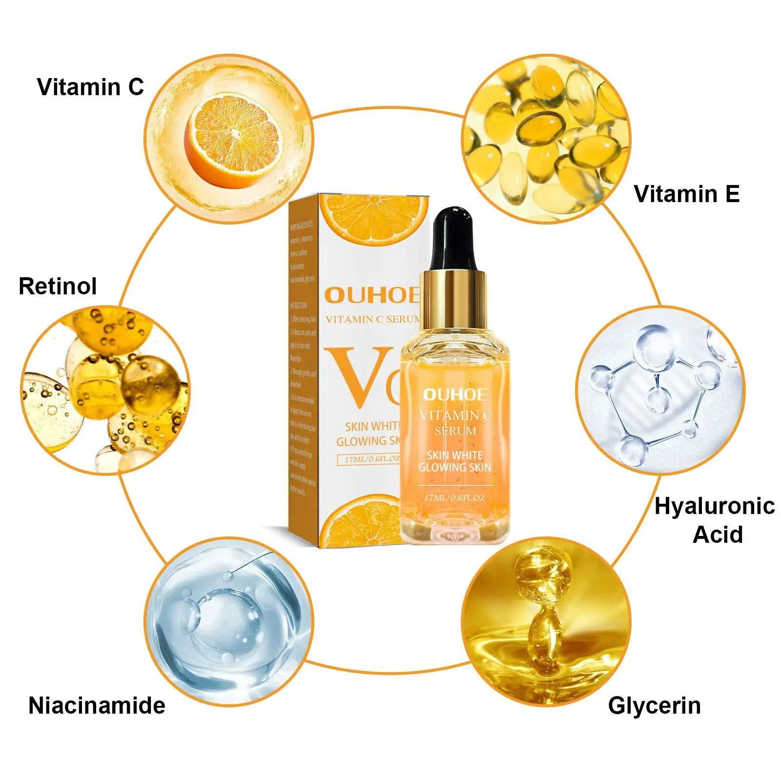 Vitamina c remover manchas escuras soro clareamento anti-rugas ageless firme cuidados com a pele desvanece-se melanina iluminando tom da pele cosméticos