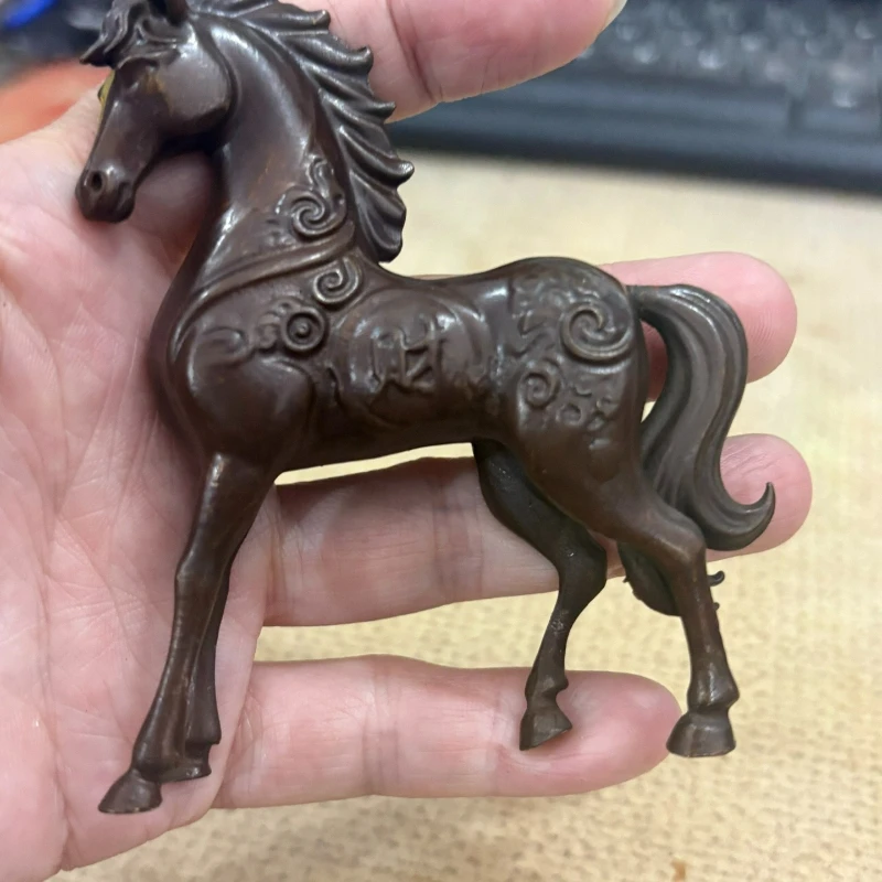 Retro Copper Lucky Twelve Zodiac Signs Fuma Three-dimensional Ornaments Desktop Home Office Table Living Room Decoration Crafts