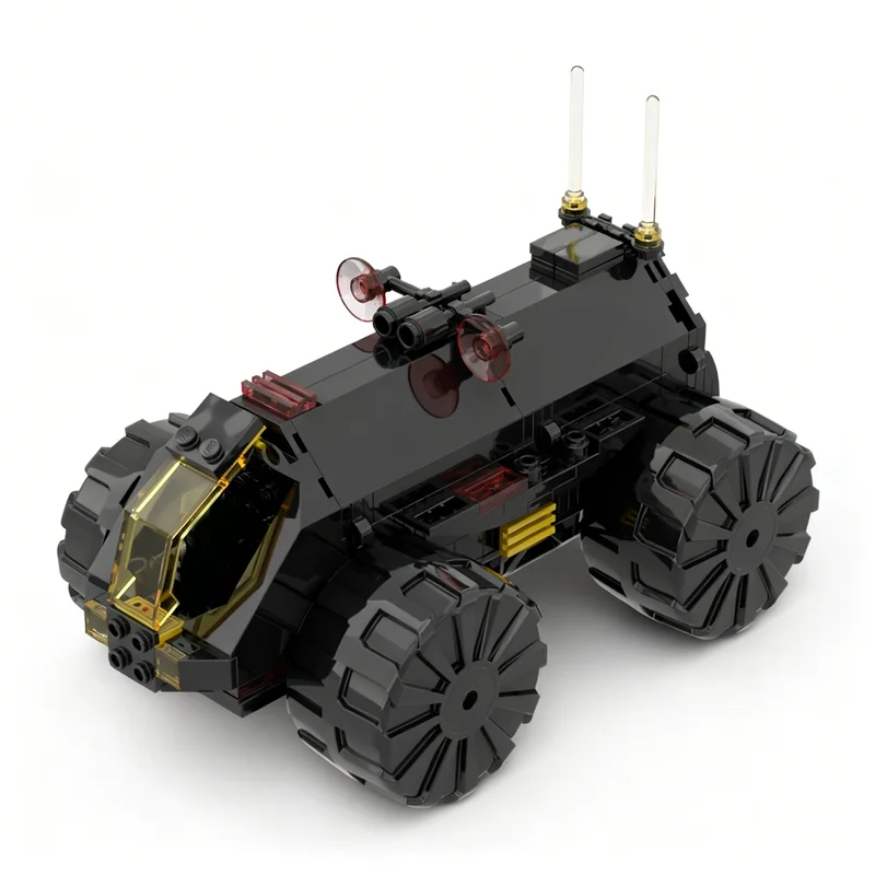 326-teiliger MOC Schwerer Energietransporter Space Blacktron I Modellbausatz Konstruktionsspielzeug Weihnachtsgeschenke DIY Kreative Idee