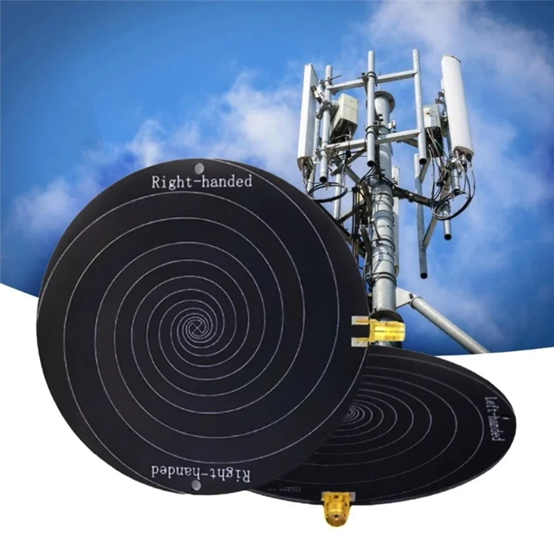 A37T-510MHZ-10GHZ Ultra-Wideband Circularly Polarized Antenna RFID High Frequency Equiangular Ultra-Wideband Spiral Antenna