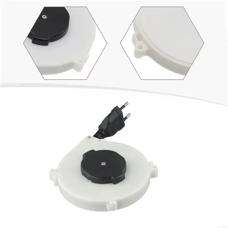ABEZ 5X Auto Retractable Power Reel Cable 102X18.5Mm 220V Camping Wire Power Reel Cables Sleeve For Global EU Plug