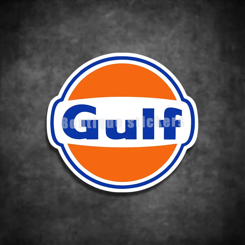 Gulf Petroleum Gas Station Body Personalized Waterproof Reflective Decal Vinyl Car Accessories Car Window Car Modeling Decal