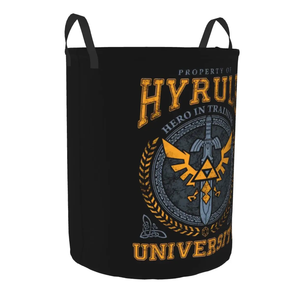 Hyrule University Laundry Hamper Large Storage Basket Anime The Legend of Zeldas Girls Boys Toy Organizer