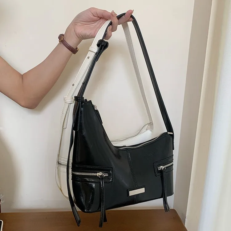 

Y2K Design Shoulder bags for women Underarm Bags Luxury Fashion Small ladies Handbags bolsas PU Leather Simple totes