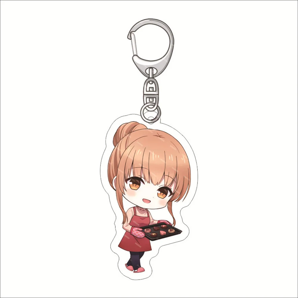 Cute Anime Otonarino Tenshisama Keychain Acrylic Figure FujiMiya Amane Shiina Mahiru Akazawa Itsuki Akazawa Itsuki Key Chain