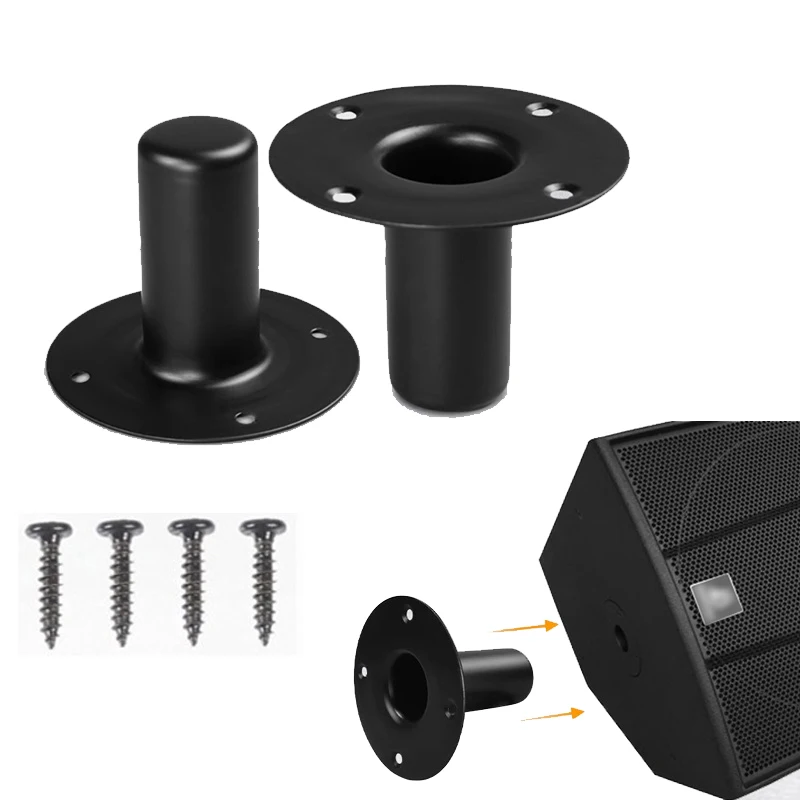 1pcs Speakers Ceiling Metal Holder Stand Bracket Speaker Cone Base Holder Iron Bottom Cabinet Pole Mount Base Vertical