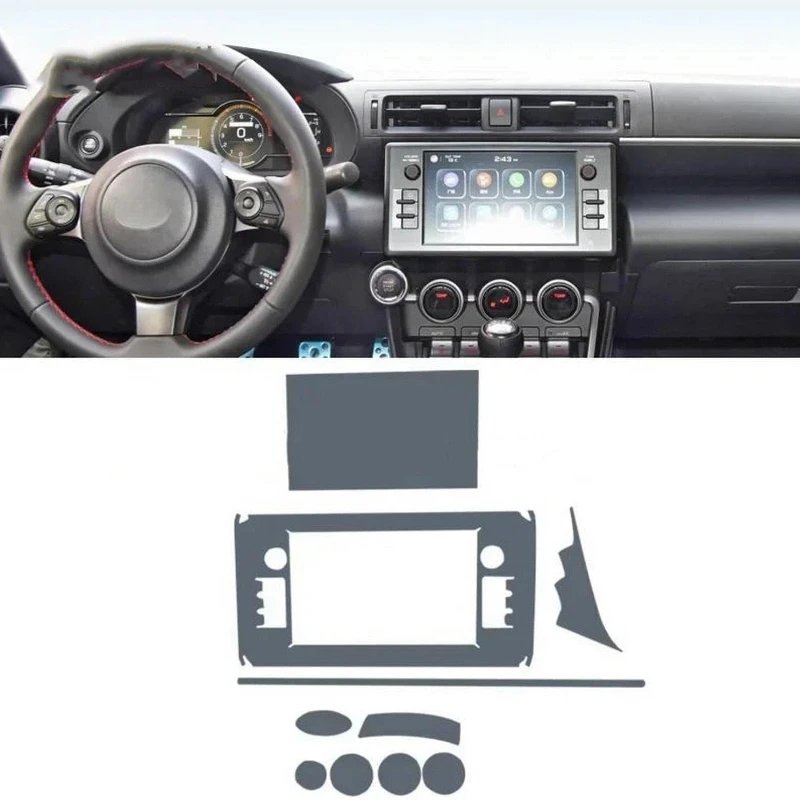 

Прозрачная защитная пленка из ТПУ для центральной консоли автомобиля, наклейка против царапин