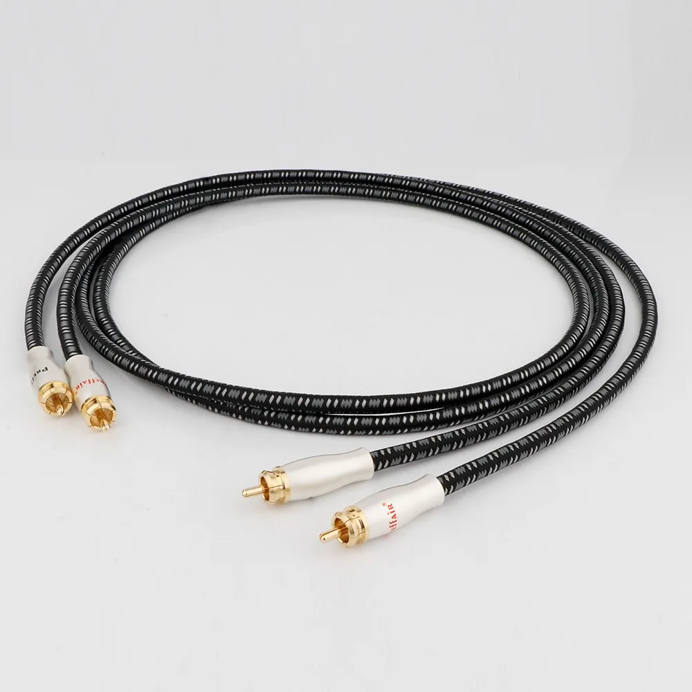 Paarweise 2 RCA zu 2 RCA Signalkabel für Auto-Verstärker, Soundbox, Subwoofer, Lautsprecher, weiches RCA-Kabel – Detail 8