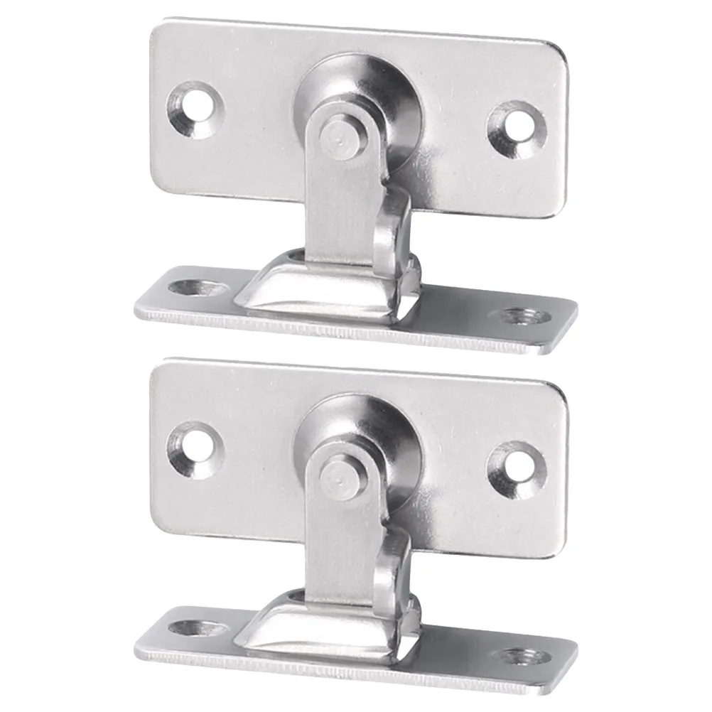 

2pcs Stainless Steel Latch Bolt Lock 90Degree Sliding Window Door Security Hardware Accessories Furniture Cabinet