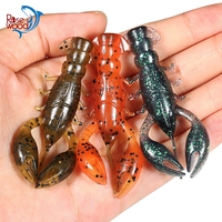 Rosewood TPR Crayfish Fishing Lure Swimbait 6.5cm Soft Bait For Ned-Rigging Finesse Jig Trailer River Stream Pond Lake Tackle