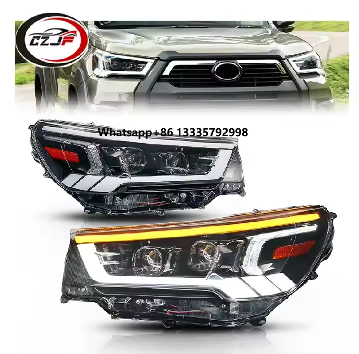 

CZJF Good Quality Head Light Lamp Headlight Headlights for'Toyota Hilux Accessories Parts Revo Rocco 2021