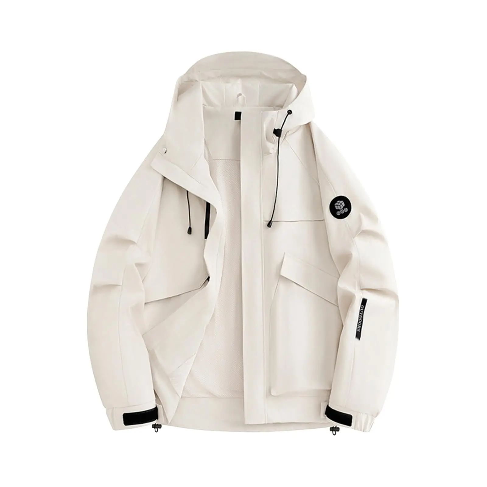 

Мужская куртка для альпинизма и пешего туризма, водонепроницаемое ветрозащитное пальто, верхняя одежда с капюшоном, пара, корейская мужская одежда, пальто, мужская куртка