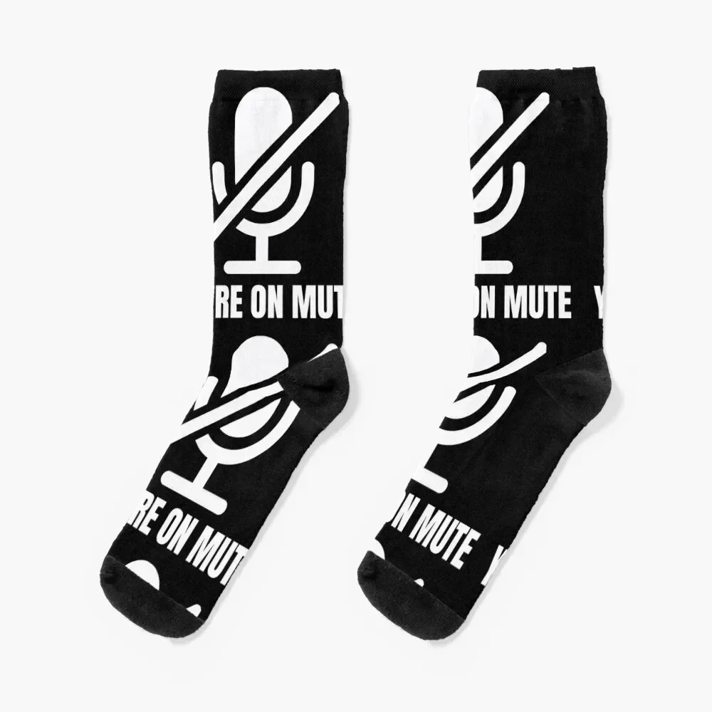 

You're On Mute Socks gifts set man designer brand Luxury Woman Socks Men's
