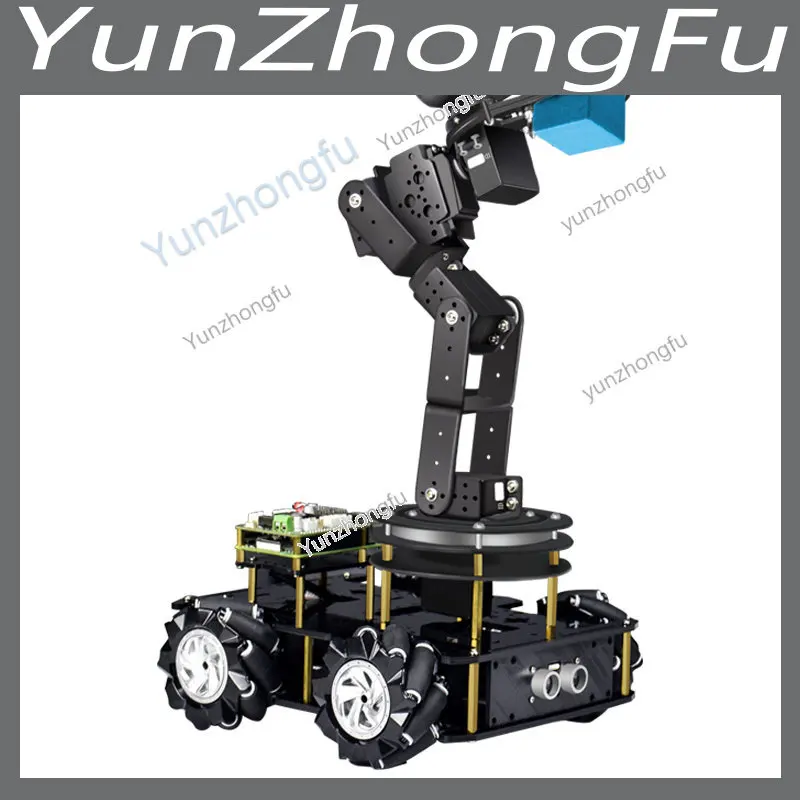 

Visual Mechanical Arm Mecanum Wheel Smart Car Python Programming Handling Logistics Robot