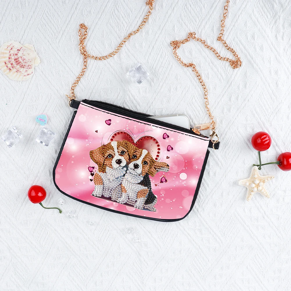 

Special Shape Highland Yak Diamond Painting Purses Rhinestone Stitch Shoulder Bag Handmade Arts Craft Makeup Bag for Women Girls