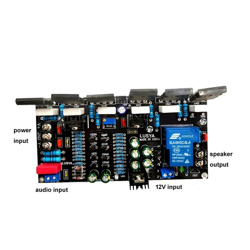 Моноусилитель мощности 300 Вт 1943 + 5200 Моно HIFI аудиоусилитель Высокомощный ламповый готовый усилитель Плата модуля AMP, прочный