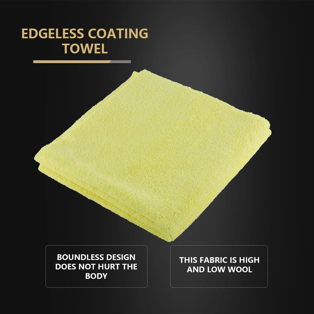 (Single Sale) SPTA GSM320 Microfiber Edgeless Coating Towel Car Washing TowelCar Care Cloth Auto Cleaning Drying Cloth