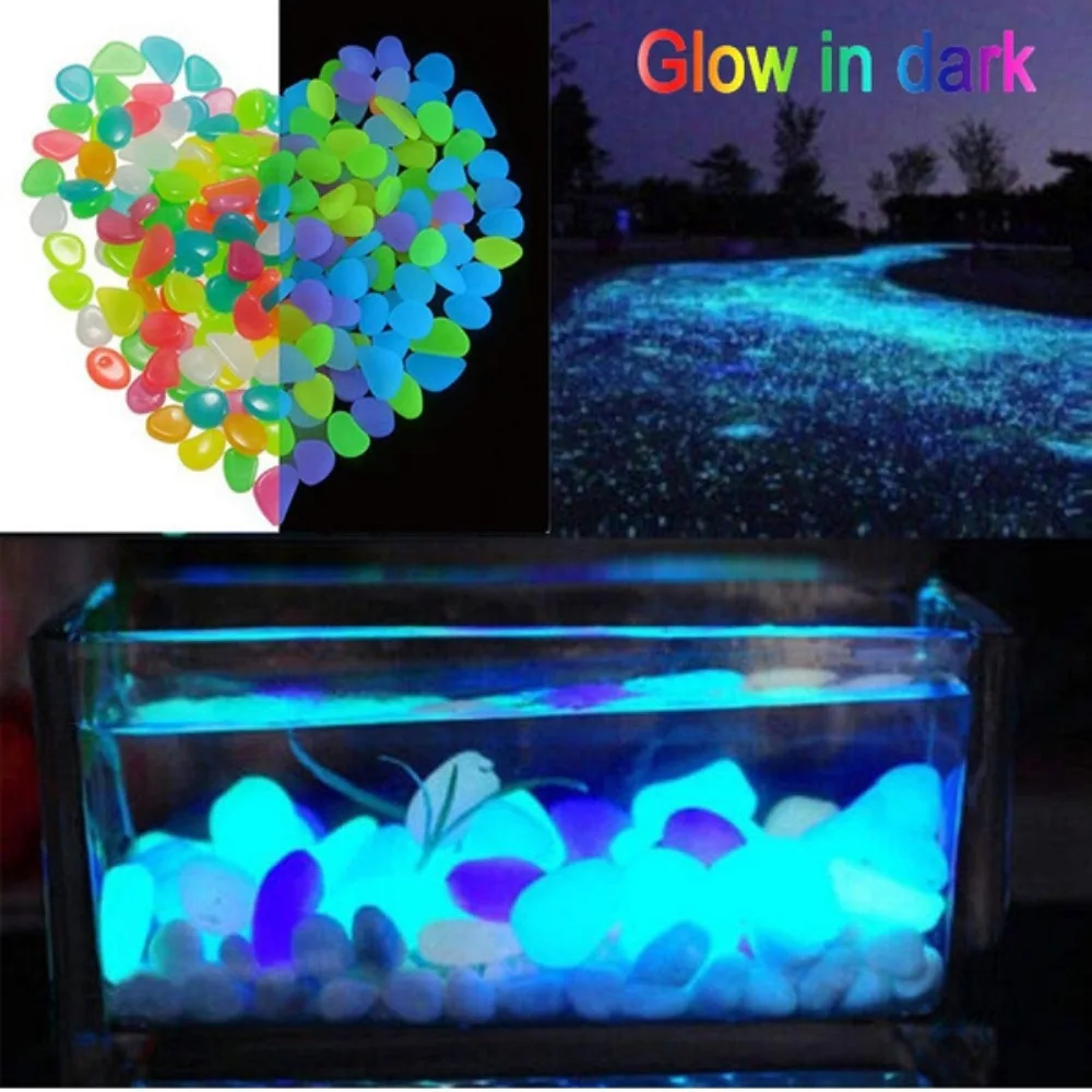 JJYY Brand new glow-in-the-dark stone suitable for home fish tank garden outdoor walkway decoration 10 pieces/50 pieces optional