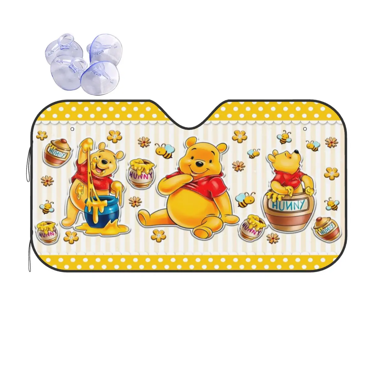 

Винни Пух и друзья Пятачок Тигра Складной солнцезащитный козырек Лобовое стекло Автомобильное окно Крышка лобового стекла Ледяной щит Защита от пыли