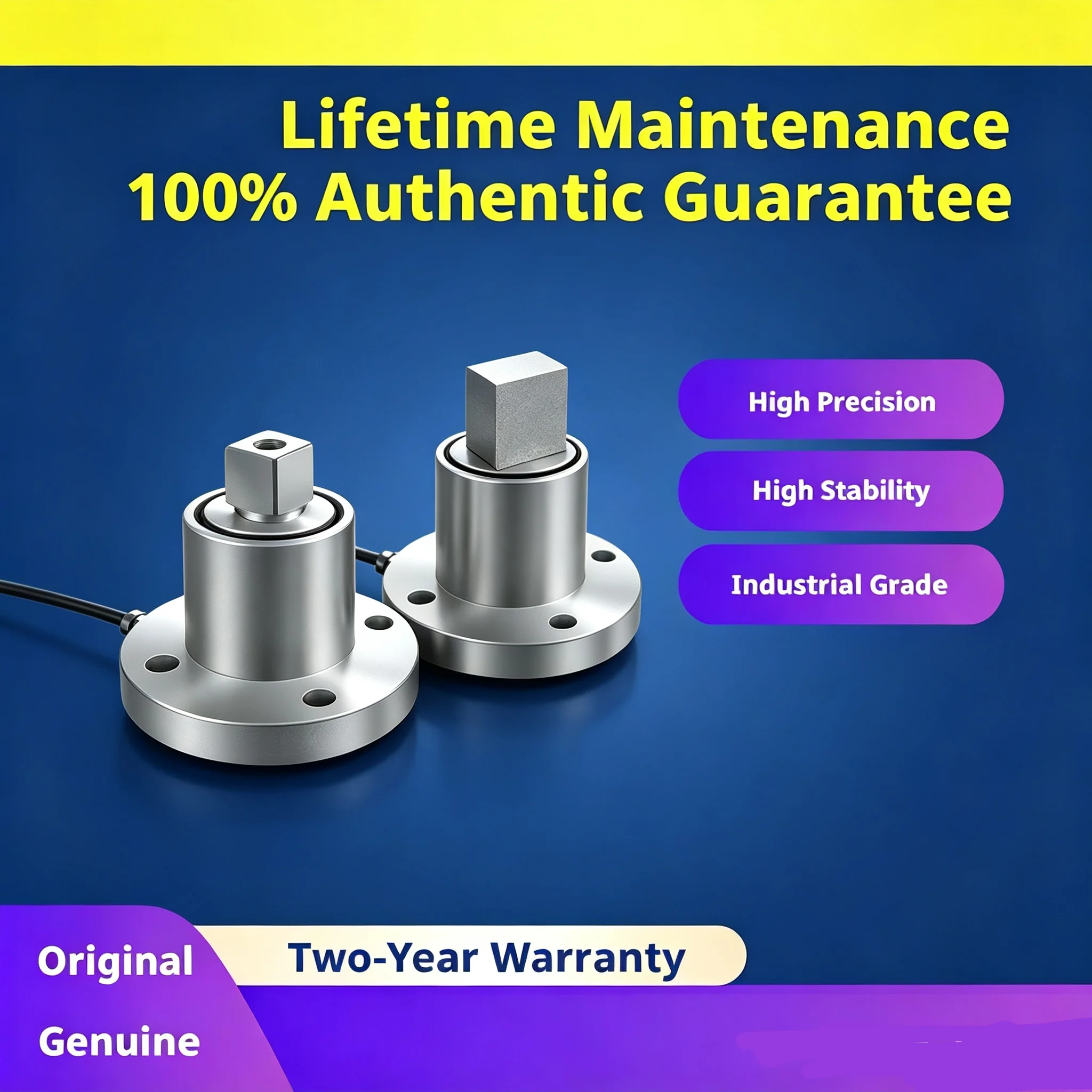 0-1000Nm Static Torque Sensor High Precision Alloy Steel IP66 RS485 Output 0.1% FS Waterproof Torque Measuring Sensor
