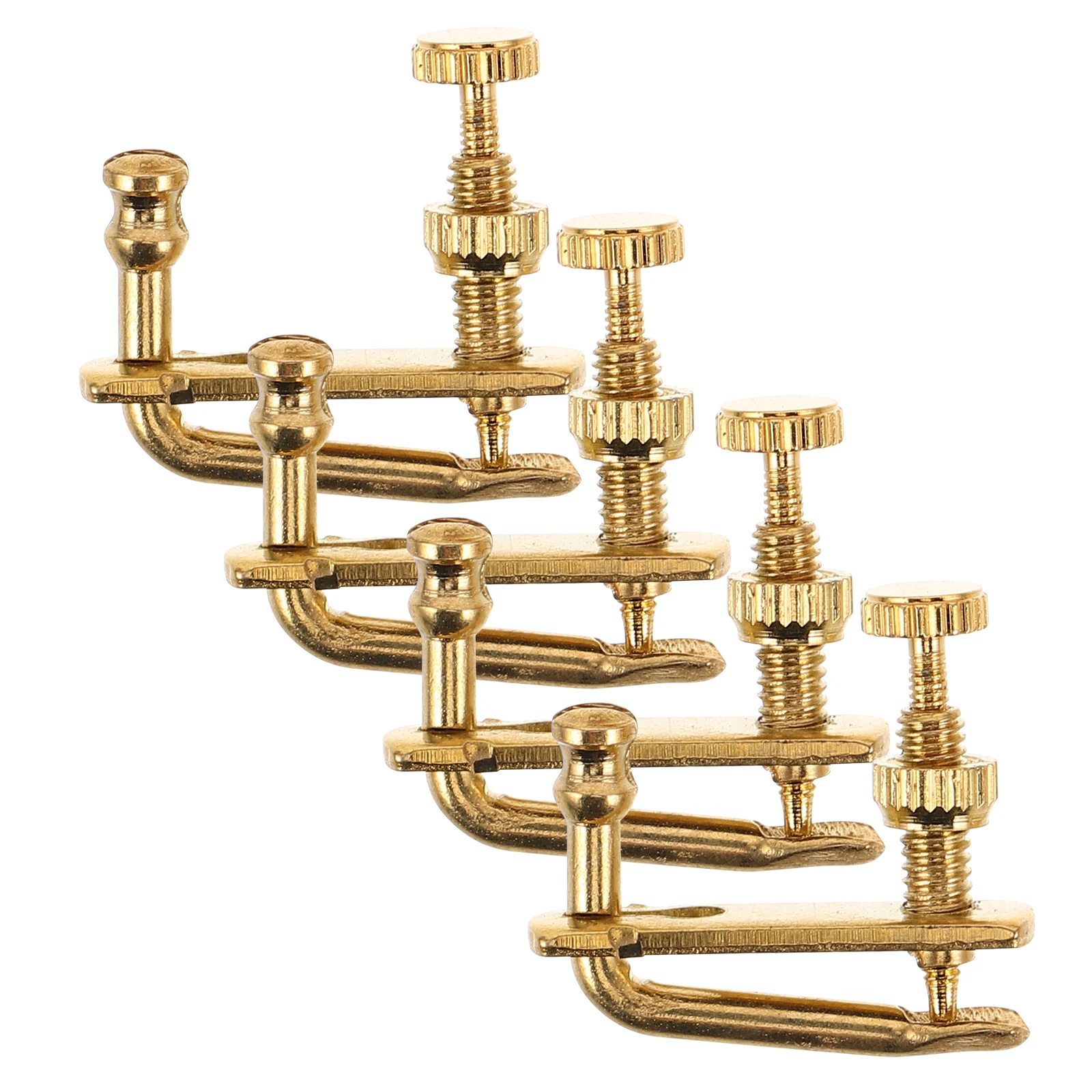 

4Pcs Sturdy Fine Tuners For 12 And 14 Violins Reliable Performance Easy Installation Precise Tuning Musical Accessories