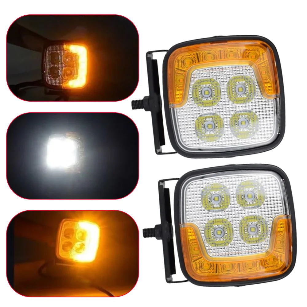 

2pcs Universal For 12-24 V DC forklifts excavators LED Combination Lamp Turn Signal Forklift 10LED warning light Left and Right