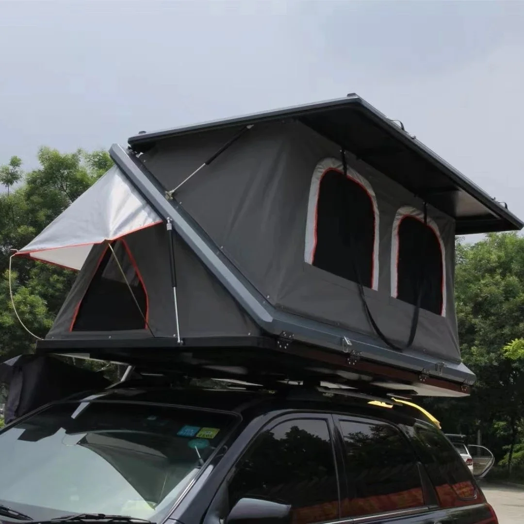 Folding Z-shaped Roof Tent Double Layer Four-season Waterproof 2000-3000mm Self-driving Tour SUV Car Travel Lift-top Quick Setup