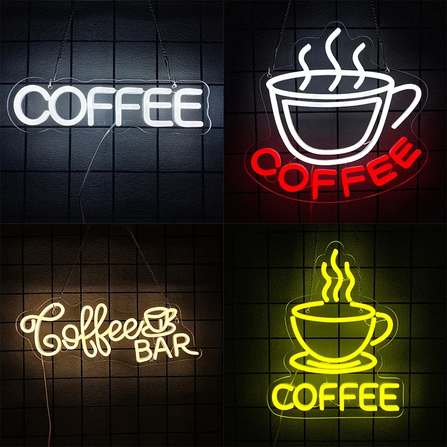 ป้ายไฟนีออนตกแต่งผนังร้านกาแฟ ซีรีส์บาร์ สำหรับตกแต่งห้อง ป้ายเรืองแสงส่วนตัว ตกแต่งบ้านสไตล์สเปน ไอคอนประตูและร้านกาแฟที่ใช้ยูเอสบี