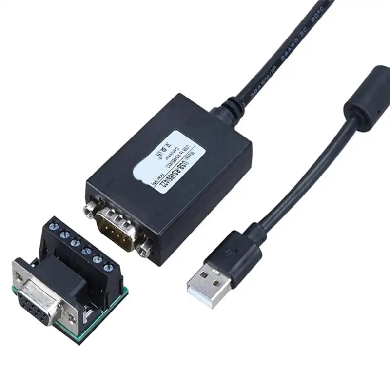 Кабель-адаптер AMSAMOTION USB-RS-485/422 с чипом FTDI, DB9 9-контактный, IM1-U502, преобразователь сигнала для RS485 RS422-ABVP