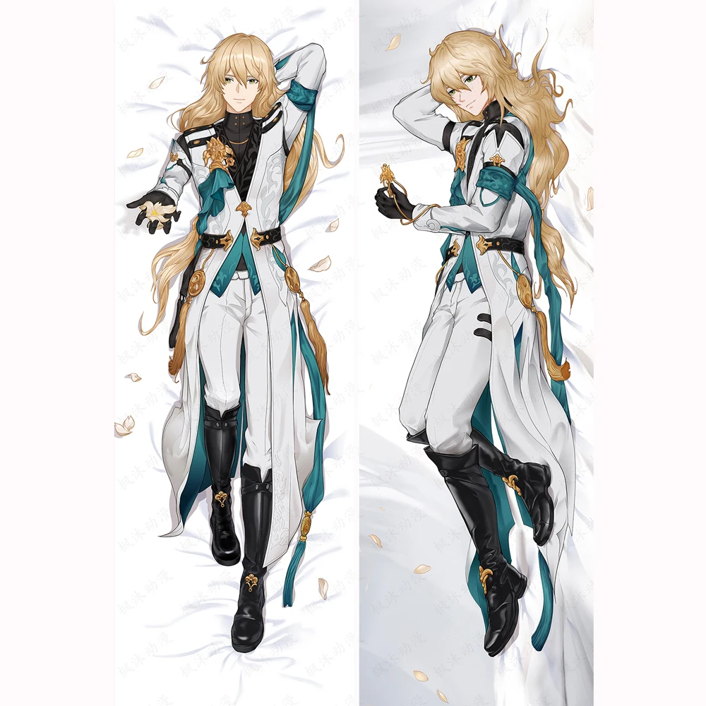 Honkai: Star Rail Luocha Cosplay Dakimakura Costume Hugging Body Pillow Case Long 2-Side HD Luo Cha Pillowcase Cover Peach Skin