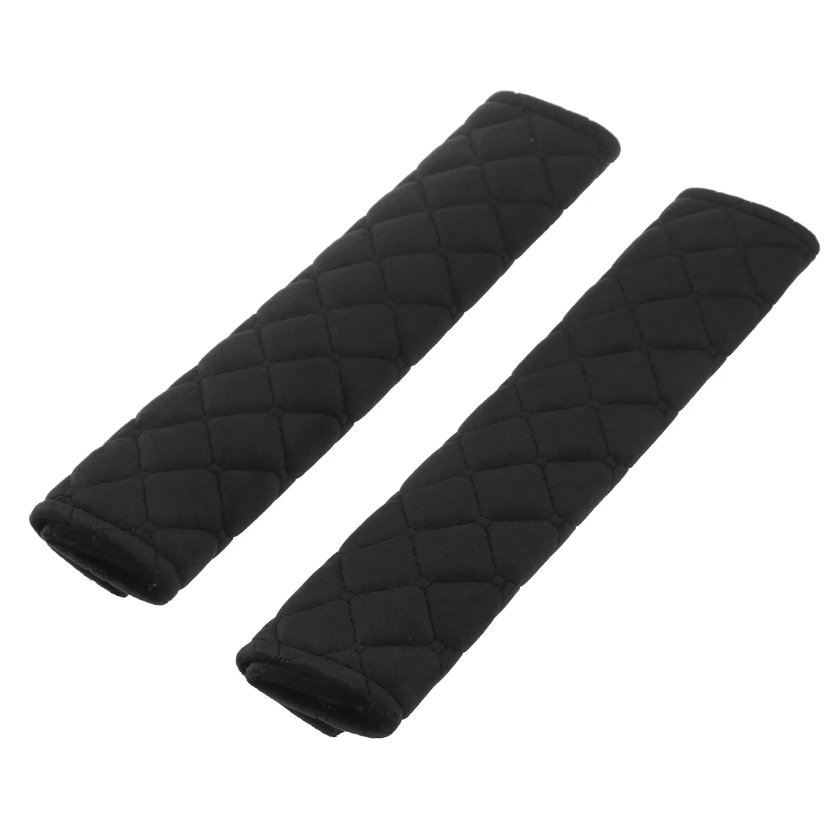 

2 PCS Cover Plush Seat Shoulder Pad Strap Cover (Black) cover safety belt cover