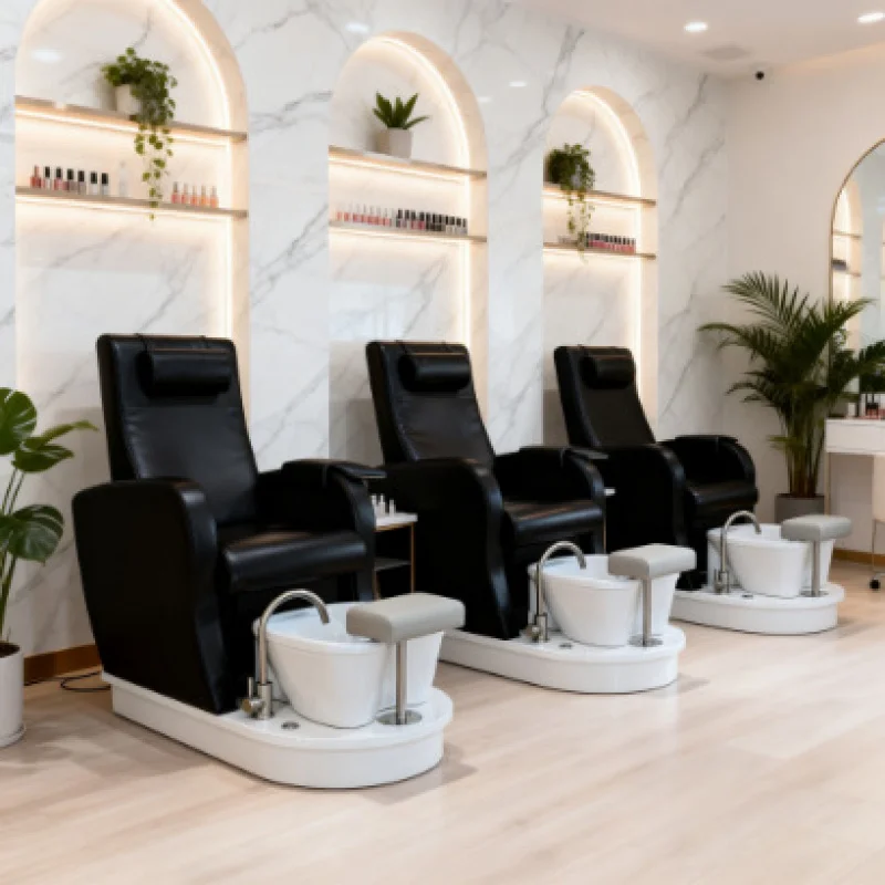 Massage Chair, Sofa, Recliner Therapy, Beauty Shop Manicure Foot Bath SPA