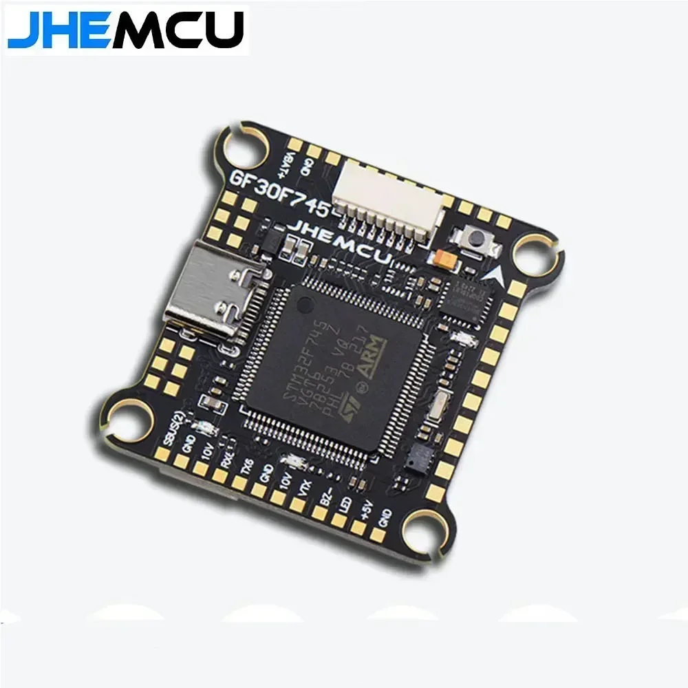 JHEMCU F745 Vluchtcontroller Stack GF30F745-ICM VluchtcontrollerAM32A60 60A 4in1 ESC 3-6S 30X30mm voor RC FPV Drone