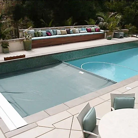 2026 Outdoor Electric Machine Automatic PVC Polycarbonate Swimming Pool Cover for Safety Pool Accessorypromote sales