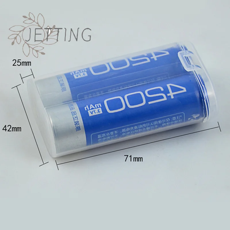 Hot 1PC 18650 Battery Waterproof Clear Holder Storage Box Transparent Plastic Safety Case for 2 Sections 18650 Wholesale