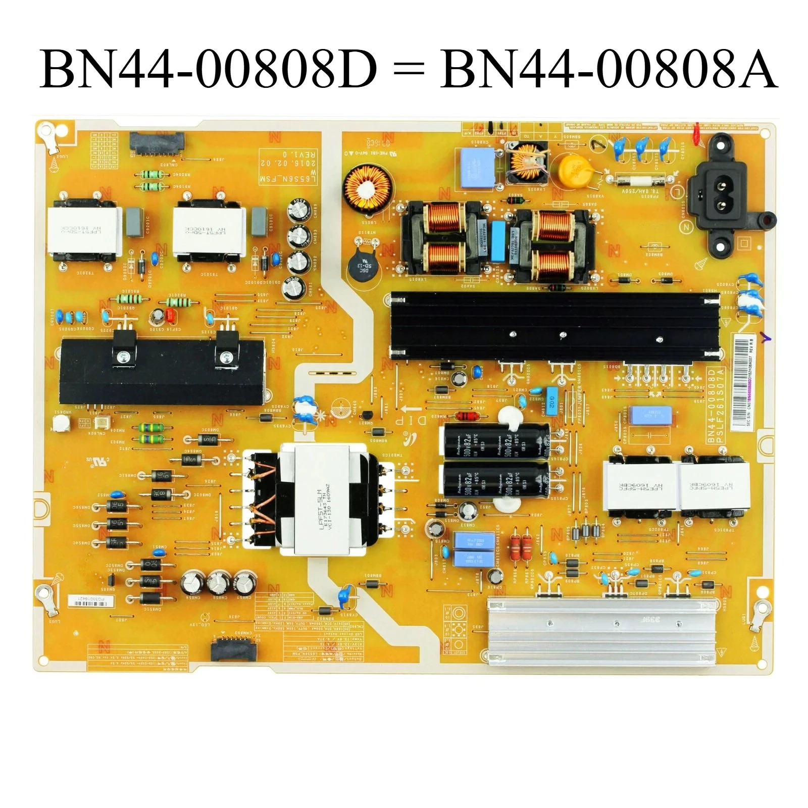 

BN44-00808D = BN44-00808A Плата питания L65S6N_FSMW PSLF261S07A предназначена для UN65KU6491F UN65KU6490F UN65KU630DF UN65KU6300H UN65KU6300G