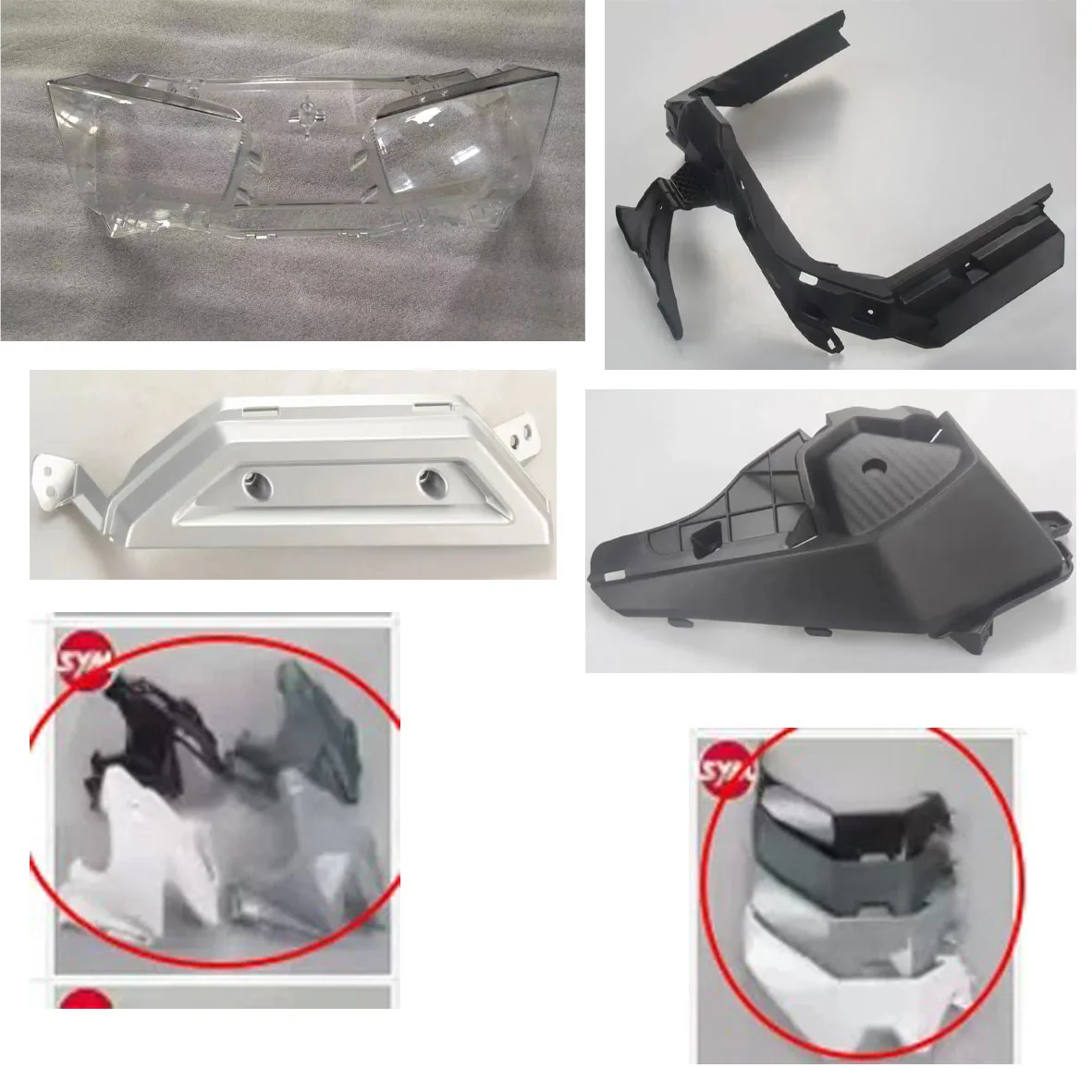 Accessories for ADX 125 motorcycles: Right side shell, side panel