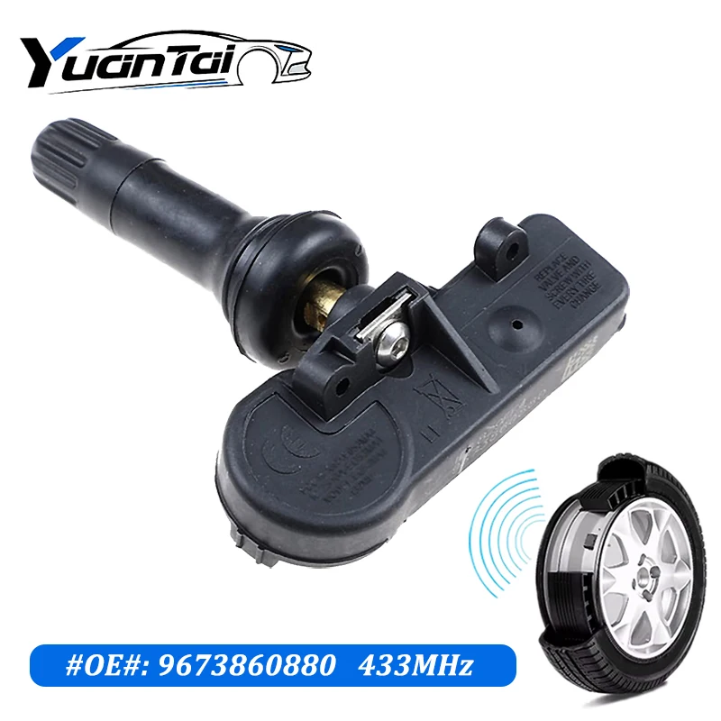 

Tire Pressure Sensor for Citroen C4 Picasso DS4 DS5 Jumper II 2008 2009 2010 2012 2013 2014 433MHZ TPMS 9673860880 9683420380