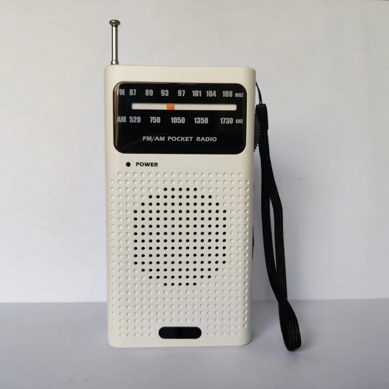 Pocket Miniradio Sterk Signaal Multifunctionl Ingebouwde Luidspreker Volledige Band Am/Fm 2-Band Stereo Draagbare Radio voor Oudere