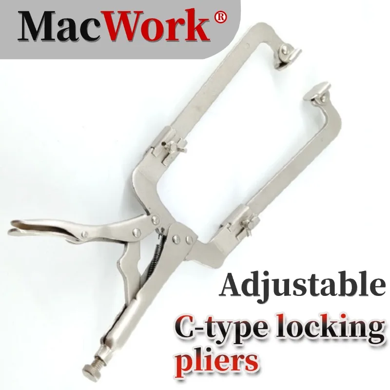 

9-14 inch Adjustable Heavy-duty Pliers Toughbuilt Welding C-clamp Multitool Woodworking Locking Pliers Metal Clip Hand Tools