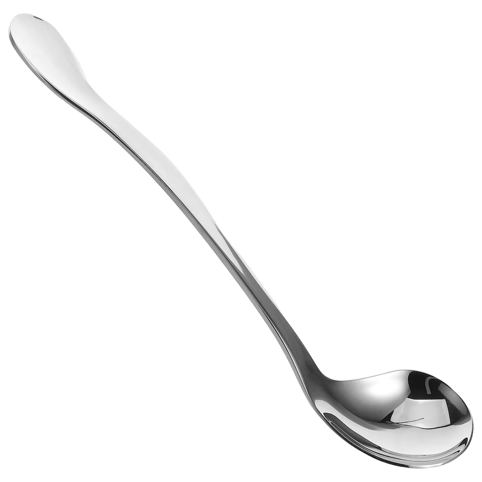 Adaptive Spoon Curved Handle for Elderly Ergonomic Self-Feeding Utensil Food Pickup Handy Feeding Spoon for Disabled